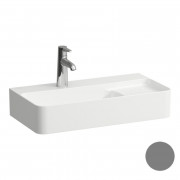 Раковина для ванной Laufen Val 60х31 см с 1 отверстием без перелива с полкой справа керамика графит матовый H8152857581111