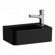 Мини-раковина для ванной Laufen Val 34х22 см с 1 отверстием справа керамика черный матовый H8152807161061
