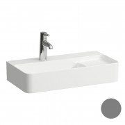 Раковина для ванной Laufen Val 60х31 см с 1 отверстием без перелива с полкой справа керамика графит матовый H8152857581111