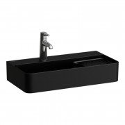Раковина для ванной Laufen Val 60х31 см с 1 отверстием без перелива с полкой справа керамика черный матовый H8152857161561