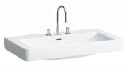 Раковина для ванної Laufen Pro S 85х46,5 см з 3 отворами шліфована кераміка білий H8169650001081