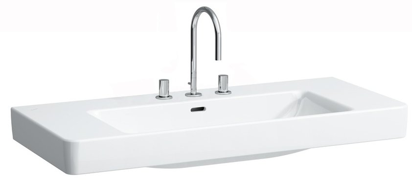 Раковина для ванной Laufen Pro S 105х46,5 см с 3 отверстиями шлифованная керамика белый H8169660001081