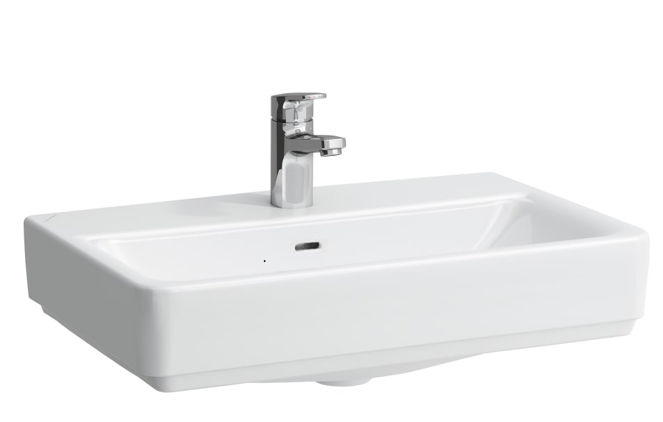 Раковина для ванной Laufen Pro S 55х38 см с 1 отверстием шлифованная керамика белый с покрытием LCC H8179584001041