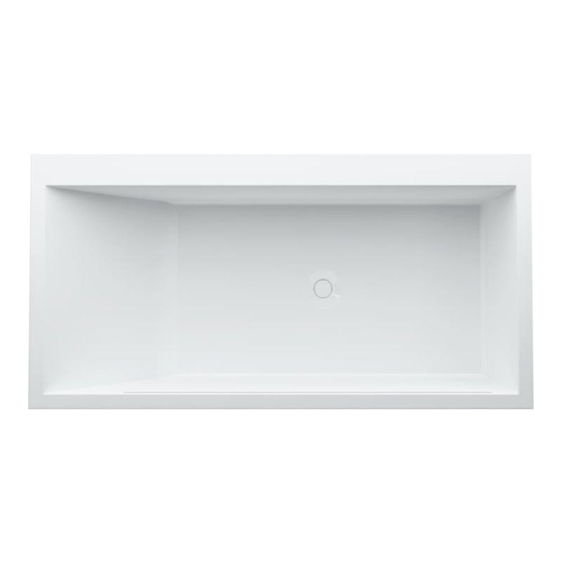 Ванна Laufen Kartell 170х86 см с подсветкой перелива искусственный камень Sentec solid surface белый H2233310006161