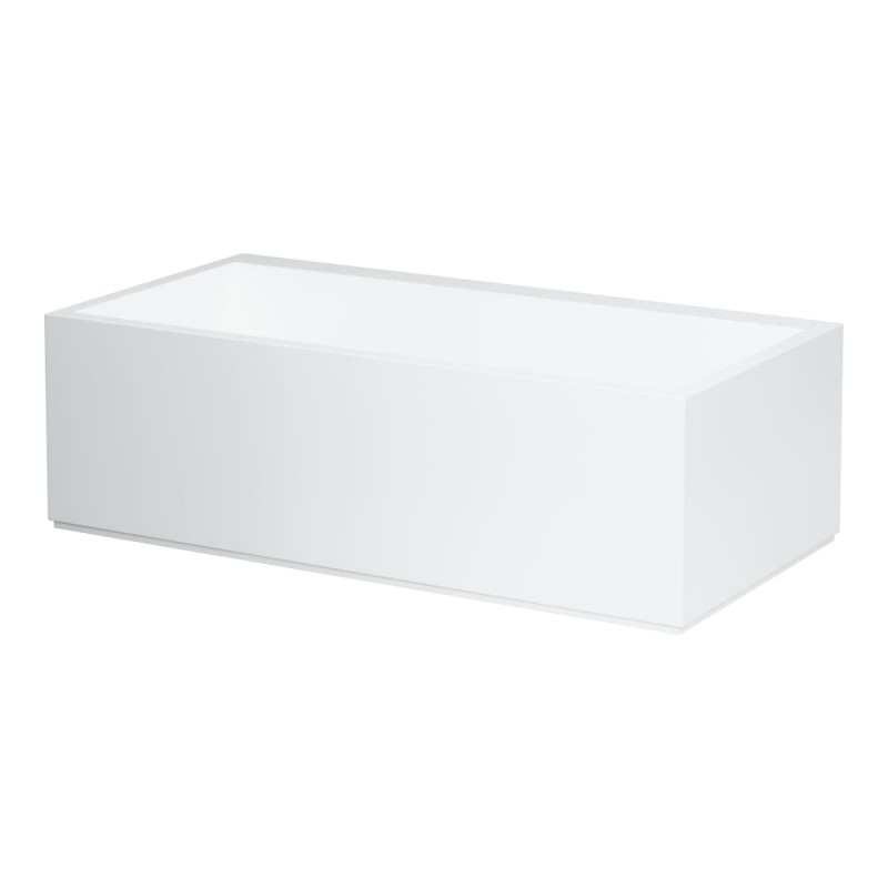 Ванна Laufen Kartell 170х86 см з підсвічуванням переливу штучний камінь Sentec solid surface білий H2243320006161