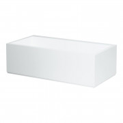 Ванна Laufen Kartell 170х86 см с подсветкой перелива искусственный камень Sentec solid surface белый H2243320006161