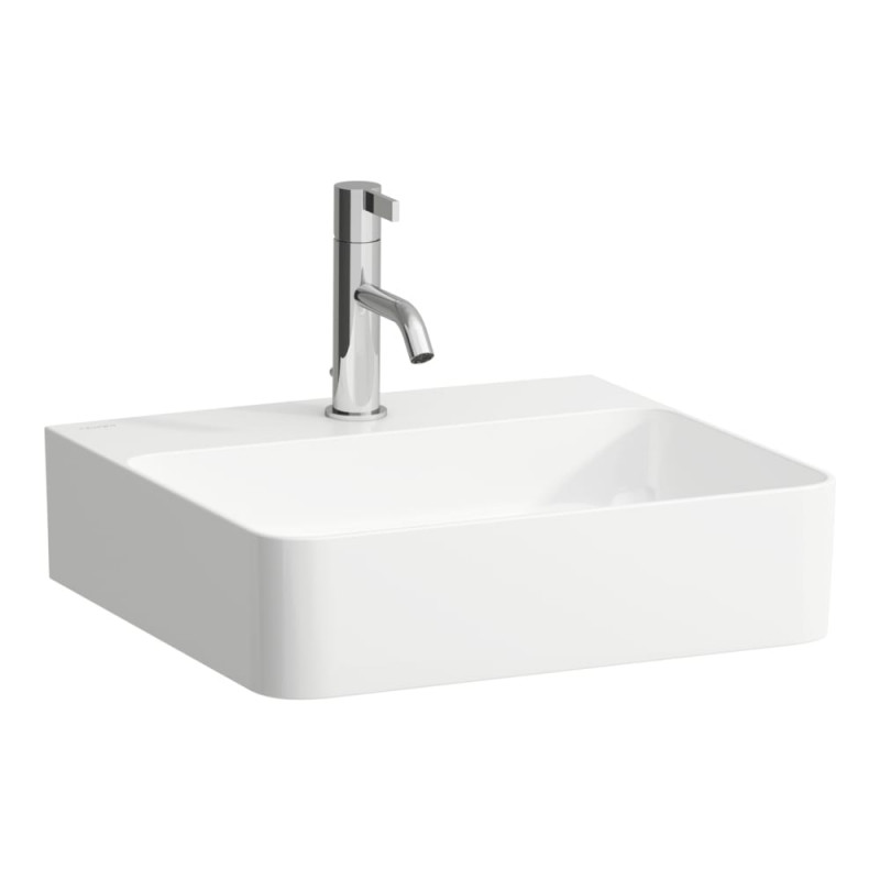 Раковина для ванної Laufen Val 45х42 см з 1 отвором без переливу шліфована кераміка білий H8162800001111