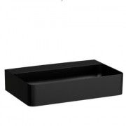 Раковина для ванної Laufen Val 45х42 см без отворів без переливу шліфована кераміка чорний матовий H8162807161121