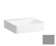 Раковина для ванной Laufen Val 45х42 см без отверстий без перелива шлифованная керамика графит матовый H8162807581121