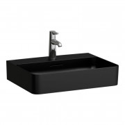 Раковина для ванной Laufen Val 55х42 см с 1 отверстием шлифованная керамика черный матовый H8162827161041
