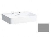 Раковина для ванной Laufen Val 55х42 см с 3 отверстиями шлифованная керамика графит матовый H8162827581081