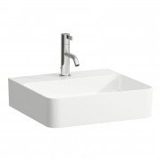 Раковина для ванной Laufen Val 45х42 см с 1 отверстием без перелива шлифованная керамика белый H8162800001111