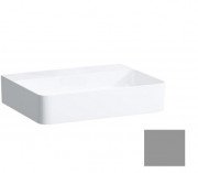 Раковина для ванной Laufen Val 55х42 см без отверстий без перелива шлифованная керамика графит матовый H8162827581121