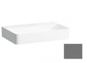 Раковина для ванной Laufen Val 65х42 см без отверстий без перелива шлифованная керамика графит матовый H8162847581121