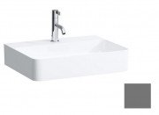 Раковина для ванной Laufen Val 60х42 см с 1 отверстием без перелива шлифованная керамика графит матовый H8162837581111