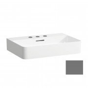 Раковина для ванної Laufen Val 60х42 см з 3 отворами шліфована кераміка графіт матовий H8162837581081