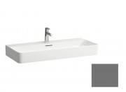 Раковина для ванной Laufen Val 95х42 см с 1 отверстием шлифованная керамика графит матовый H8162877581041