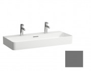 Раковина для ванной Laufen Val 95х42 см с 2 отверстиями шлифованная керамика графит матовый H8162877581071