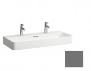 Раковина для ванной Laufen Val 95х42 см с 2 отверстиями шлифованная керамика графит матовый H8162877581071