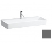 Раковина для ванной Laufen Val 95х42 см с 1 отверстием без перелива шлифованная керамика графит матовый H8162877581111