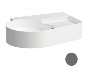 Раковина для ванної Laufen Val 53х40 см без отворів шліфована кераміка графіт матовий H8162887581091