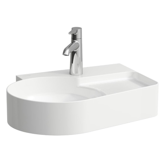 Раковина для ванной Laufen Val 53х40 см с 1 отверстием без перелива шлифованная керамика белый с покрытием LCC H8162884001111