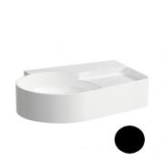 Раковина для ванной Laufen Val 53х40 см без отверстий без перелива шлифованная керамика черный матовый H8162887161121