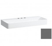 Раковина для ванной Laufen Val 95х42 см с 3 отверстиями без перелива шлифованная керамика графит матовый H8162877581581