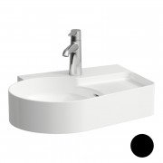 Раковина для ванної Laufen Val 53х40 см з 1 отвором шліфована кераміка чорний матовий H8162887161061