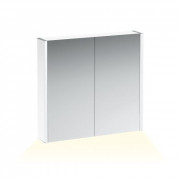 Дзеркальна шафа Laufen Frame 25 80х15х75 см із сенсорним вимикачем глянцевий білий H4085539001451