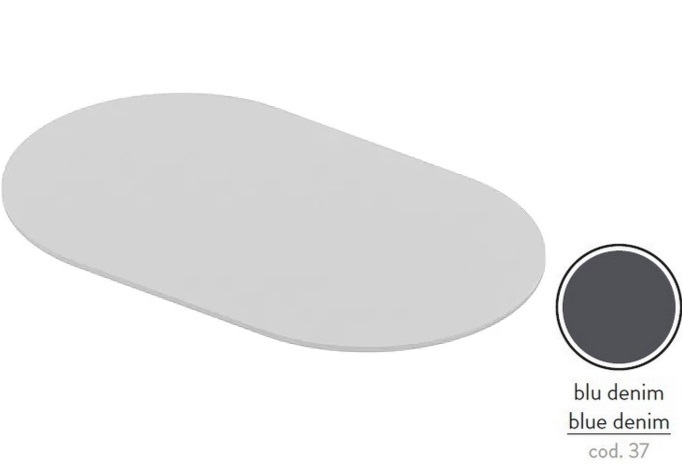 Полка для консоли ArtCeram Fuori Scala керамика серо-синий (denim) TFC002 37;00