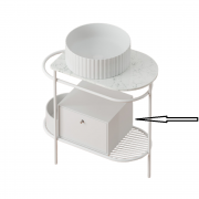 Ящик для консоли Artceram Flair 3.0 выдвижной МДФ белый матовый ACM037 05