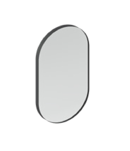 Зеркало в ванную комнату Artceram Look 50х90 см черный матовый ACS017 17