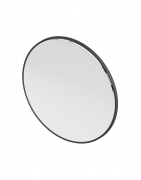 Зеркало в ванную комнату Artceram Look Ø80 см с LED-подстветкой черный матовый ACS016 17