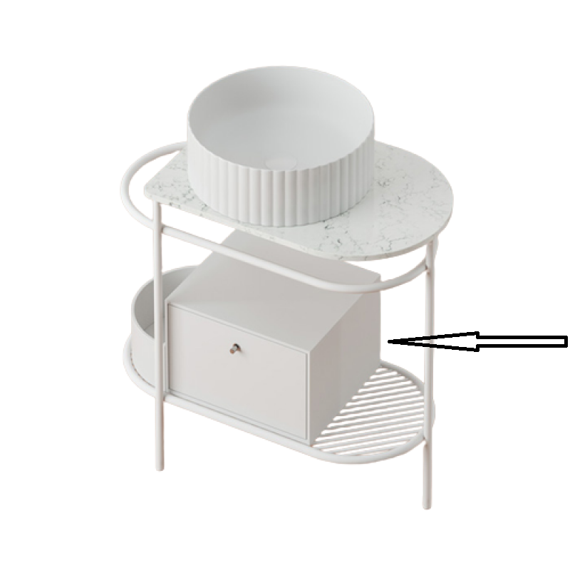 Ящик для консоли Artceram Flair 3.0 выдвижной МДФ белый матовый ACM037 05