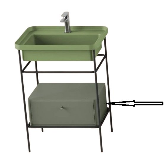 Ящик для консолі Artceram Fuori Scala висувний МДФ mushio ACM039 58