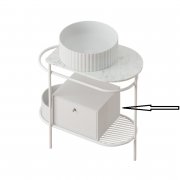 Ящик для консоли Artceram Flair 3.0 выдвижной МДФ белый матовый ACM037 05