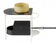 Ящик для консоли Artceram Flair 3.0 выдвижной МДФ черный матовый ACM037 17