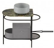 Ящик для консоли Artceram Flair 3.0 выдвижной МДФ platinum ACM037 52