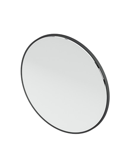 Зеркало в ванную комнату Artceram Look Ø80 см с LED-подстветкой черный матовый ACS016 17