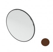 Зеркало в ванную комнату Artceram Look Ø80 см с LED-подстветкой коричневый матовый ACS016 56