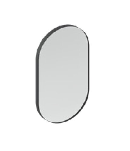 Зеркало в ванную комнату Artceram Look 50х90 см черный матовый ACS017 17