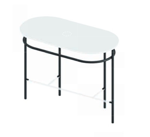 Консоль под раковину Artceram Flair 4.0 металл черный матовый ACA068 17