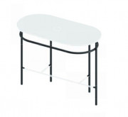 Консоль под раковину Artceram Flair 4.0 металл черный матовый ACA068 17