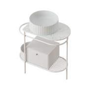 Консоль под раковину Artceram Flair 3.0 металл белый матовый ACA067 05