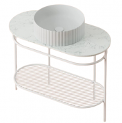 Консоль під раковину Artceram Flair 4.0 метал білий матовий ACA068 05