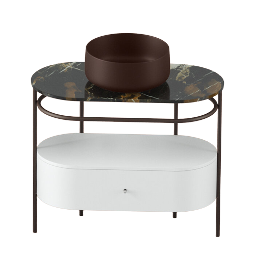 Консоль под раковину Artceram Flair 4.0 металл мокко матовый ACA068 56