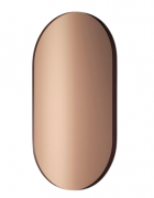 Зеркало в ванную комнату Artceram Look 50х90 см коричневый матовый ACS017 56