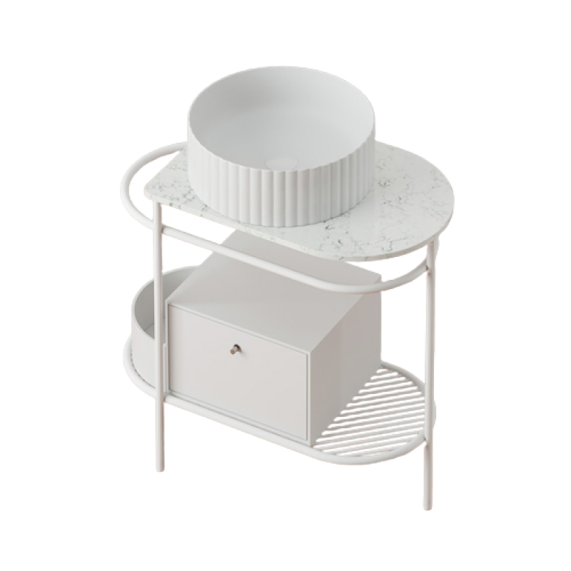 Консоль под раковину Artceram Flair 3.0 металл белый матовый ACA067 05