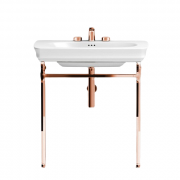 Консоль під раковину ArtCeram Civitas на 90 см рожеве золото CIA004 77